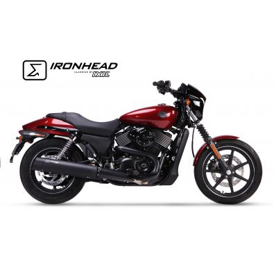 Escape Ixil  SLIP ON - IRONHEAD ROUND BLACK - HARLEY DAVIDSON STREET 500 2014-2020/ HARLEY DAVIDSON STREET 750 2014-2020