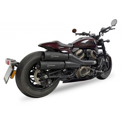Escape Ixil SLIP ON - IRONHEAD ROUND BLACK - HARLEY DAVIDSON SPORTSTER S 21-24