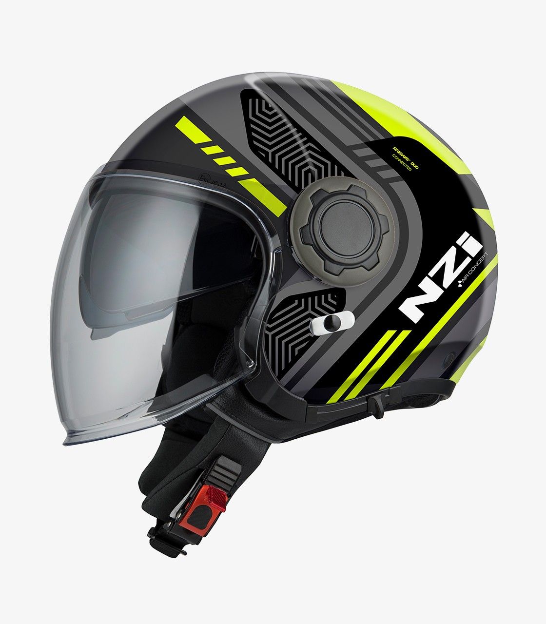 Casco jet NZI RINGWAY 2 DUO CONNECTED ANTRACITE&GREY MATT