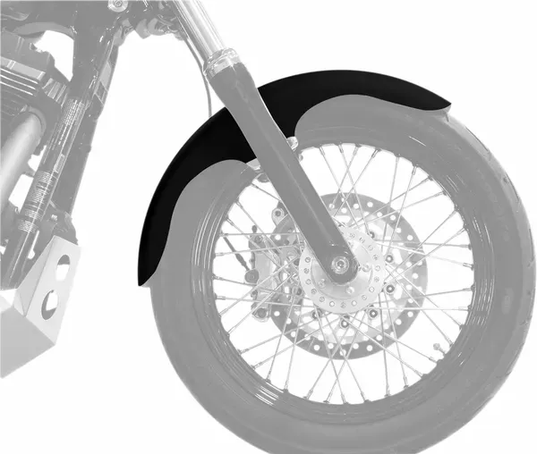 Guardabarros delantero Hugger con bloques de montaje para Softail/Dyna KLOCK WERKS FXLR - 2018+ - KLUB FRONT FENDER - 19" - SATIN - FIT KIT