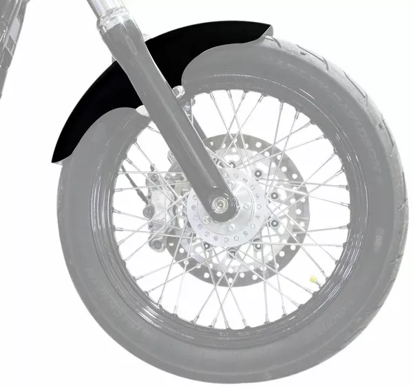 Guardabarros delantero Hugger con bloques de montaje para Softail/Dyna KLOCK WERKS FXLR - 2018+ - TOP HAT FRONT FENDER - 19" - SATIN - FIT KIT