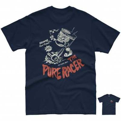 CAMISETA PURERACER STRONG AND FAST PISTON BLUE NAVY CAMISETA PURERACER STRONG AND FAST PISTON BLUE NAVY