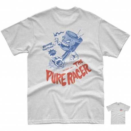 CAMISETA PURERACER STRONG AND FAST PISTON HEATHER CREAM
