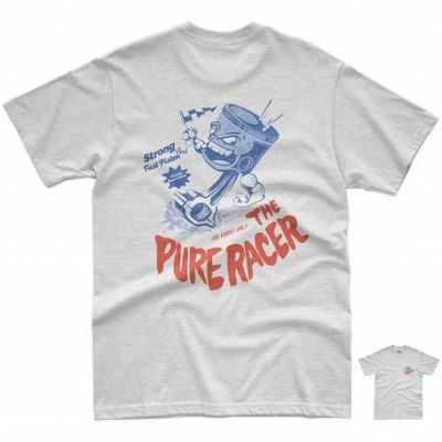 CAMISETA PURERACER STRONG AND FAST PISTON HEATHER CREAM