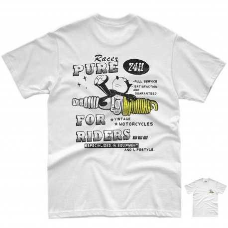 CAMISETA PURERACER VINTAGE ICON II WHITE