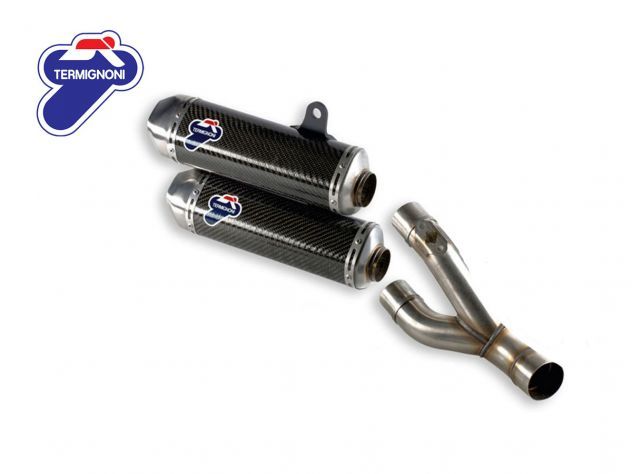 96458811B PAREJA DE SILENCIADORES DE CARBONO TERMIGNONI RACING DUCATI MONSTER 1100 EVO