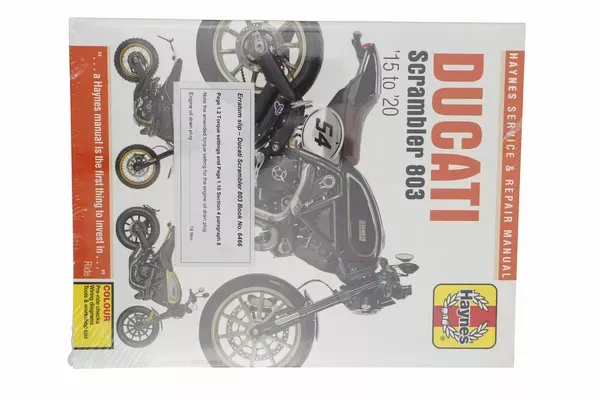 Manual de servicio HAYNES DUCATI SCRAMBLER 803 15-20
