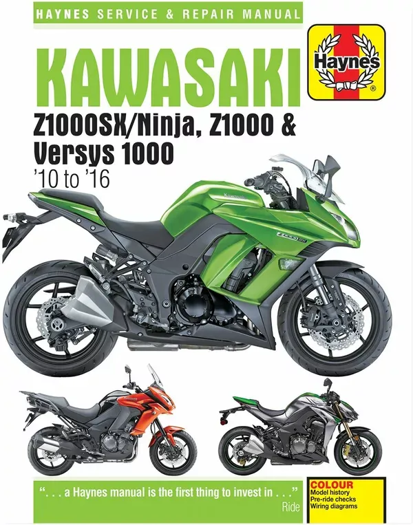 Manual de servicio HAYNES MAN KAWASAKI Z1000SX/VRSY10-16