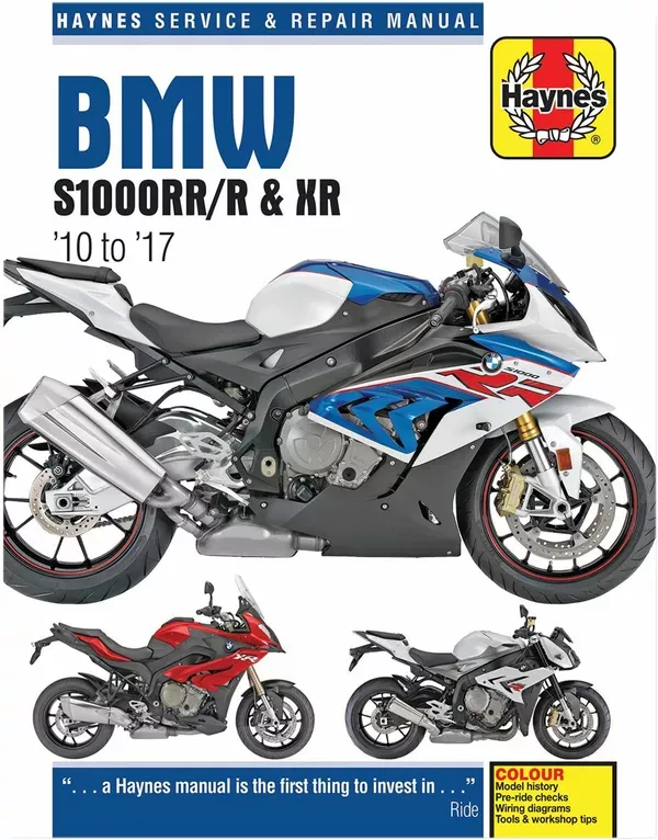 Manual de servicio HAYNES MAN BMW S1000 10-17
