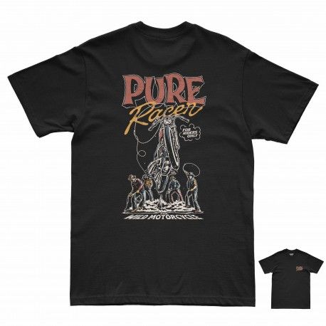 CAMISETA PURERACER WILD MOTORCYCLE BLACK