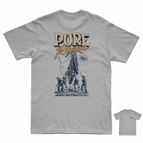 CAMISETA PURERACER WILD MOTORCYCLE GREY HEATHER