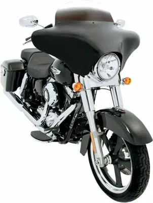 Carenado Batwing + Kit herrajes para reubicación de intermitentes para Harley Davidson Dyna / Road / Fat Boy /  Softail