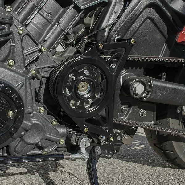 Tapa polea JOKER MACHINE COVER PULLEY BLK INDIAN SCOUT