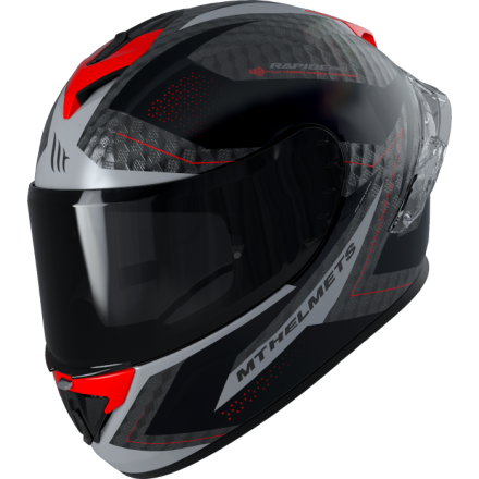 CASCO MT RAPIDE PRO MASTER B5 ROJO FLÚOR BRILLO