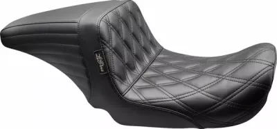 Asiento Kickflip de posicionamiento adelantado LA PERA SEAT KICKFLIP UPFRONT DOUBLE DIAMOND HARLEY DAVIDSON 06-17 DYNA Asiento Kickflip de posicionamiento adelantado LA PERA SEAT KICKFLIP UPFRONT DOUBLE DIAMOND HARLEY DAVIDSON 06-17 DYNA