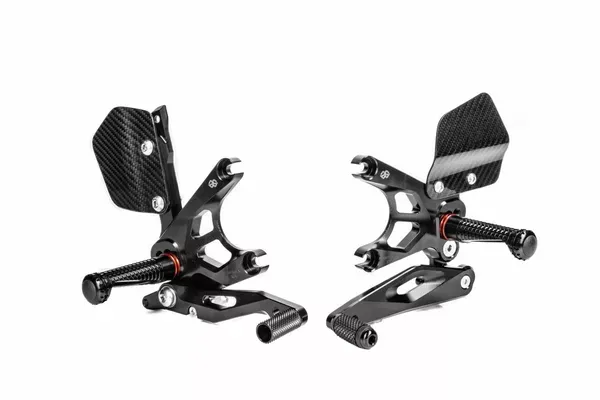 Set de estriberas FXR GILLES TOOLING KAWASAKI ZX10R/RR 2021 - REARSET FXR BLACK