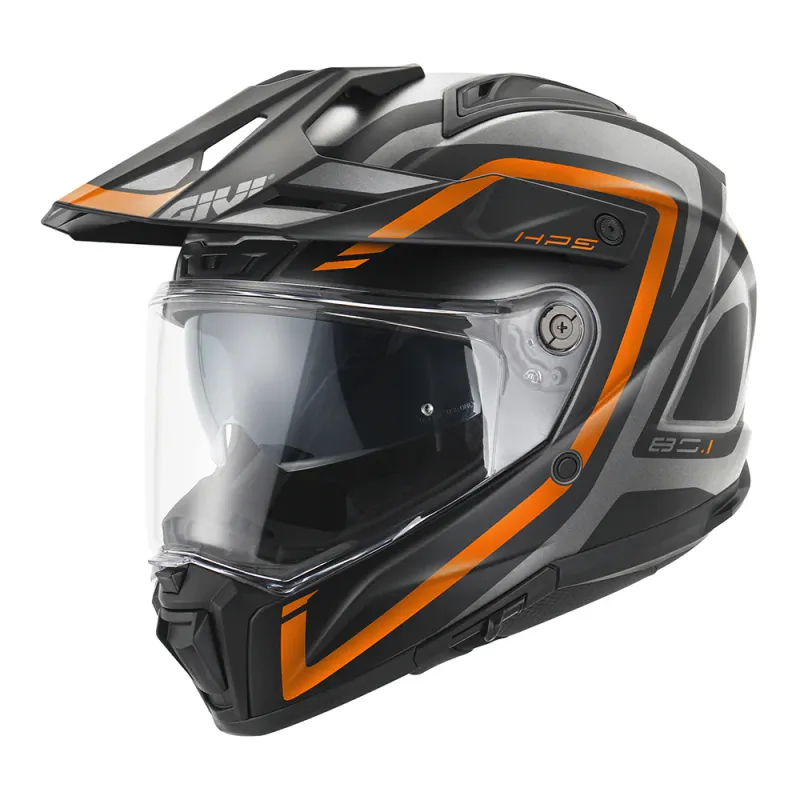 GIVI CASCO FULL H801 APEX TITA BLACK ORANGE - AXTE