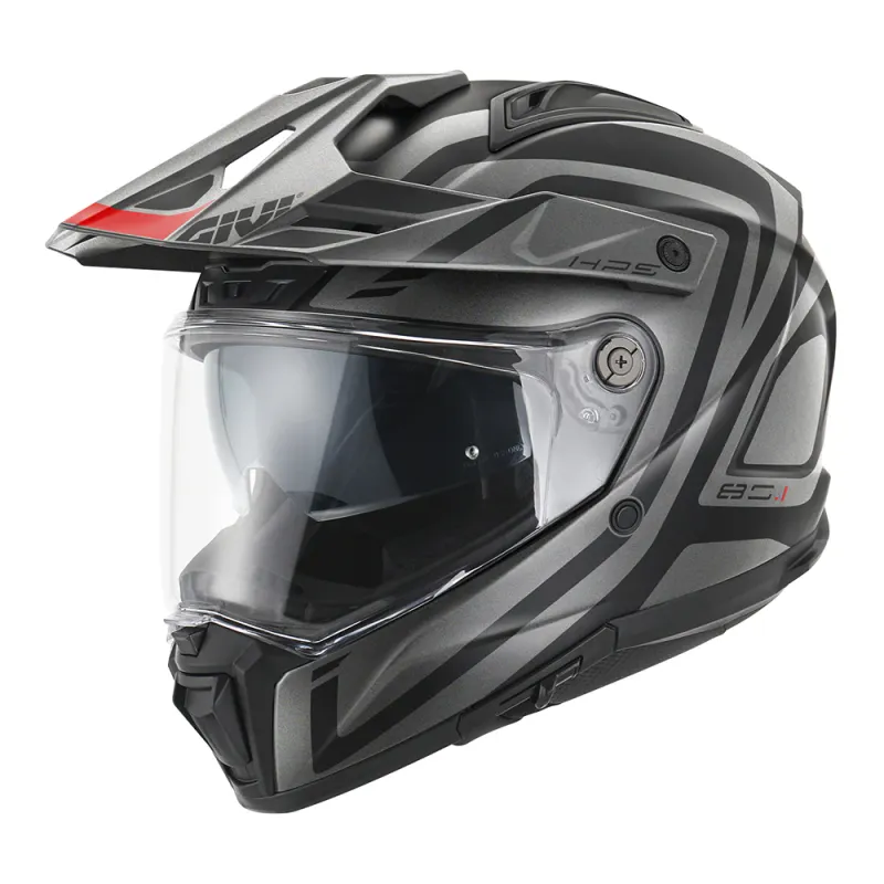 GIVI CASCO FULL H801 APEX BLACK TITANIUM RED - AXBR