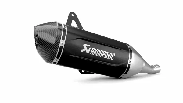 Escape Silenciador Slip-On Line SCOOTER AKRAPOVIC MUFFLER SS/CF BLK VESPA PRIMAVERA / GTS 125