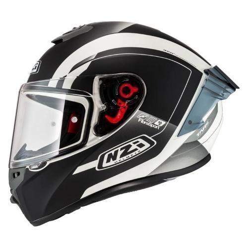 TRENDY 3 STREAM ELEGANCE WHITE&BLACK&TINTED S MATT CLEAR + TINTED VISOR