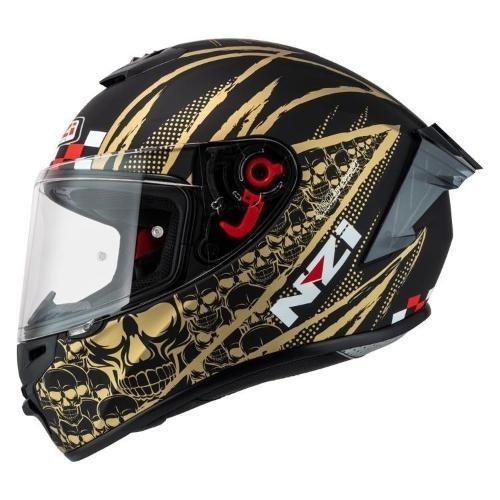NZI TRENDY 3 STREAM FLAG BLACK&GOLD MATT