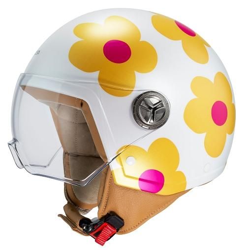Casco AGATHA RUIZ DE LA PRADA ZETA 2 ARP MARGARITAS NARANJA Y ROSA MATT