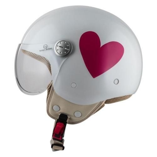Casco AGATHA RUIZ DE LA PRADA PASARELA CORAZÓN ROSA Casco AGATHA RUIZ DE LA PRADA PASARELA CORAZÓN ROSA