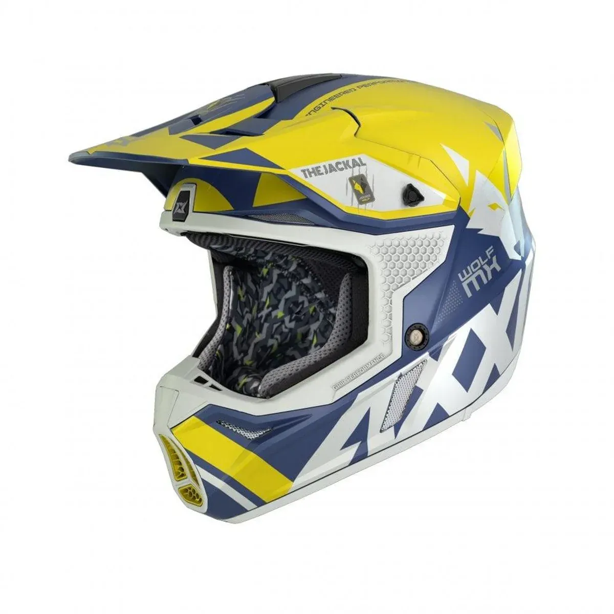 AXXIS-CASCO MX80A3 WOLF JACKAL A3 AMARILLO MATE