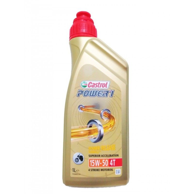 CASTROL Aceite de motor 4 tiempos Power 1 POWER 1 4T 15W-50 1L
