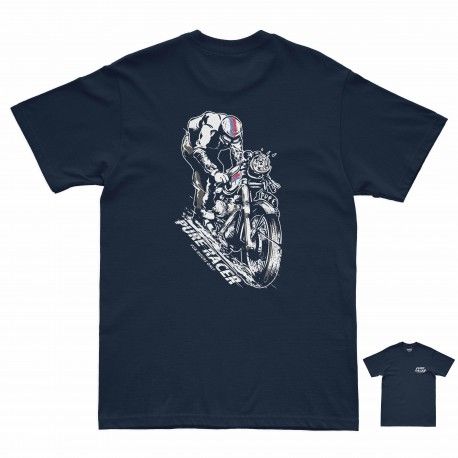 CAMISETA PURERACER KICK START YELOW BLUE NAVY