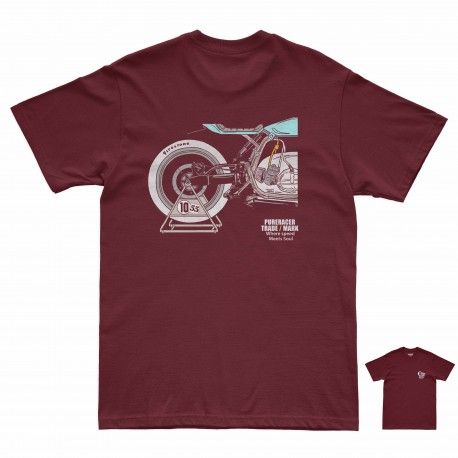 CAMISETA PURERACER NICE ASS BURGUNDY