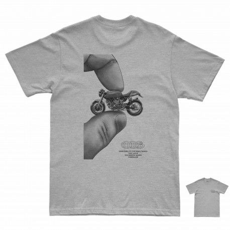 CAMISETA PURERACER THINK BIG GREY HEATHER