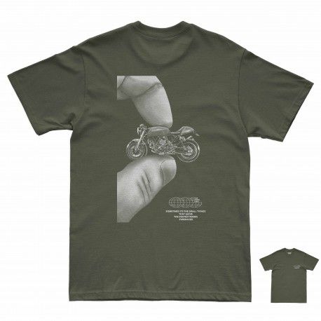 CAMISETA PURERACER THINK BIG KHAKI