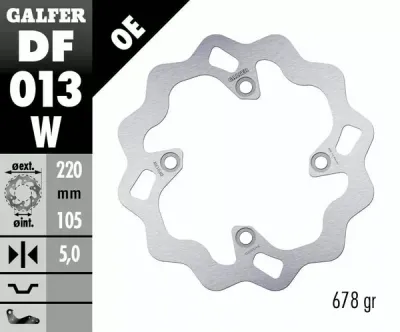 Disco de freno Wave® GALFER para Honda CBR/ TRX, TRIUMPH Speed Triple/ TT/ Daytona Disco de freno Wave® GALFER para Honda CBR/ TRX, TRIUMPH Speed Triple/ TT/ Daytona