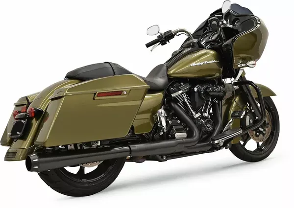 Silenciador Slip-On Crossover Eliminator BASSANI XHAUST MUFFLER 4" MEGA 2-1 para HD | FLT 17-24 - FULL BLACK