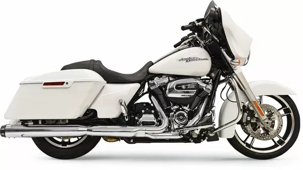 Silenciadores Slip-On Quick Change Series BASSANI XHAUST MUFFLERS 4" QUICK CHANGE | para HD FLT 18-24 - CHROME/BLACK