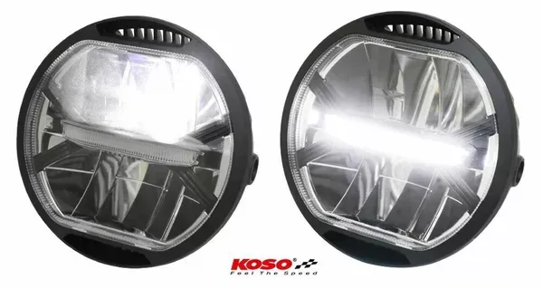 Foco delantero LED universal KOSO AMÉRICA DEL NORTE HEADLIGHT LED F/20011816 Homologado