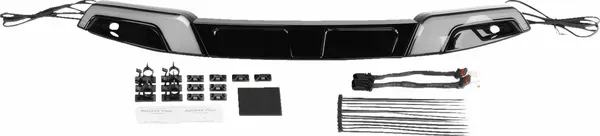 Moldura de parabrisas Tracer KURYAKYN WNDSHLD TRM LT TRACER NEGRO para HD GLIDE