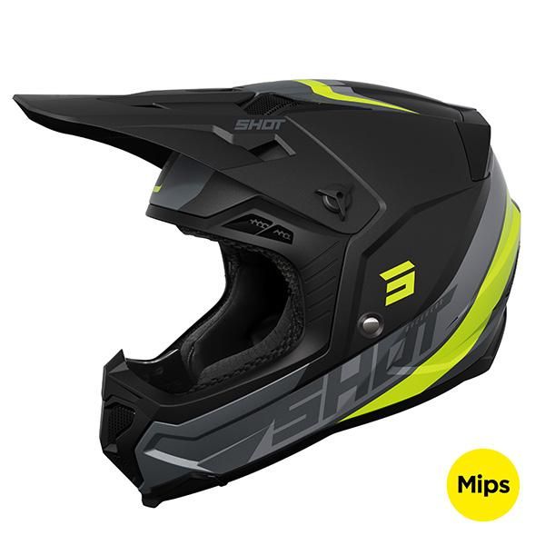 Casco Shot Core CUSTOM NEON YELLOW MATT Casco Shot Core CUSTOM NEON YELLOW MATT