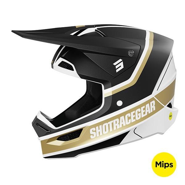 Casco Shot RACE MYTHIC BLACK GOLD MATT Casco Shot RACE MYTHIC BLACK GOLD MATT