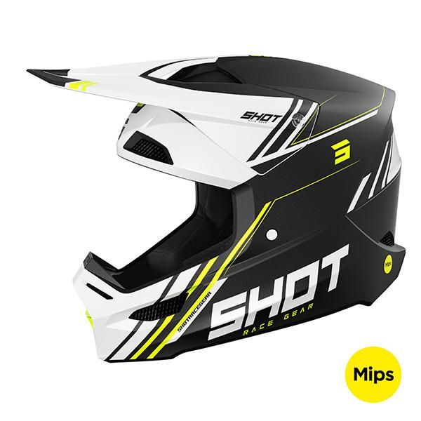 Casco Shot RACE SPRINT BLACK NEON YELLOW MATT Casco Shot RACE SPRINT BLACK NEON YELLOW MATT