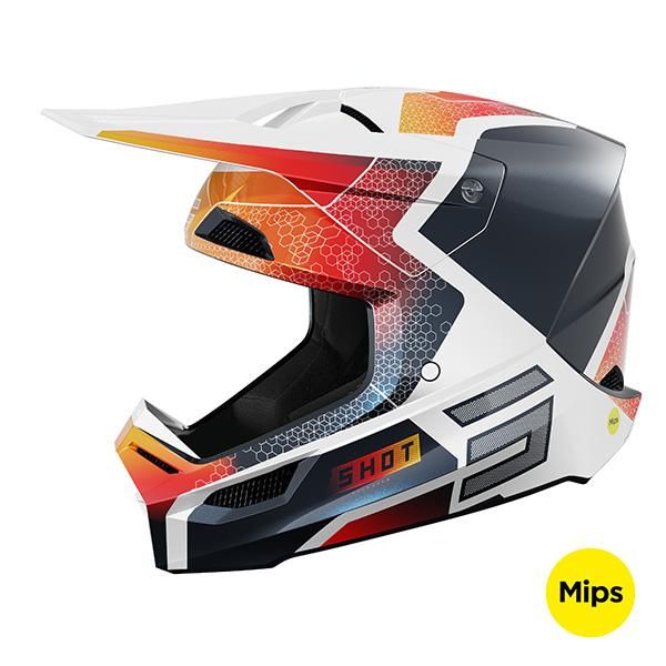 Casco Shot RACE PHASER BLUE RED PEARLY Casco Shot RACE PHASER BLUE RED PEARLY
