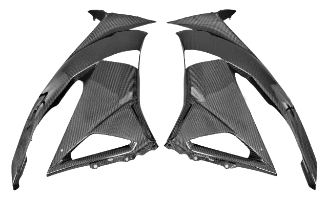 Paneles laterales carbono Kawasaki ZX6R 2009-2012
