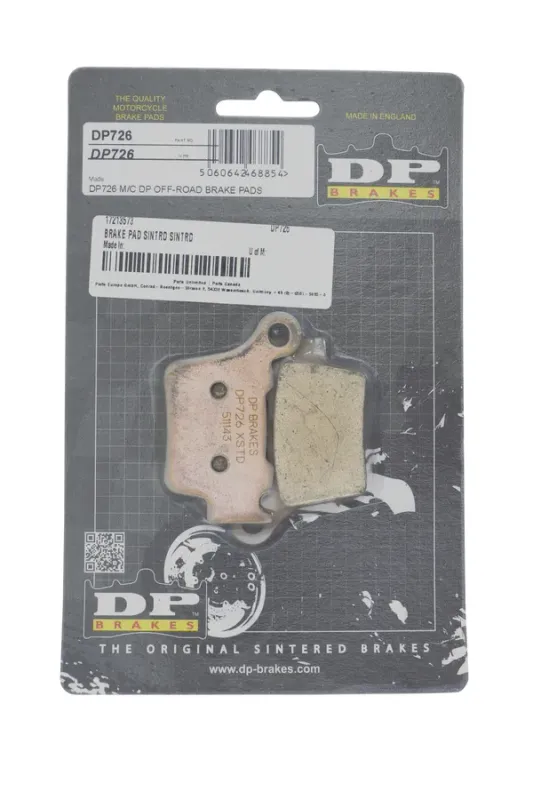 Pastillas de freno metal sinterizado DP Brakes GAS  GAS MC/ HUSQVARNA TC/ KTM SX
