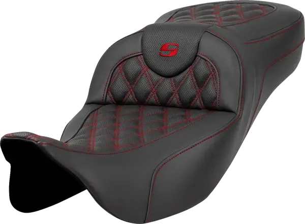 Asiento RoadSofa™ de alcance extendido SADDLEMEN SEAT ROAD SOFA - FLT 08-UP - LS - RED - EXT
