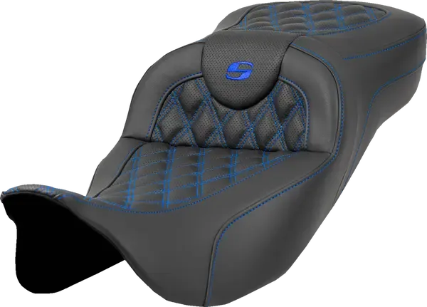 Asiento RoadSofa™ de alcance extendido SADDLEMEN SEAT ROAD SOFA - FLT 08-UP - LS - BLUE- EXT