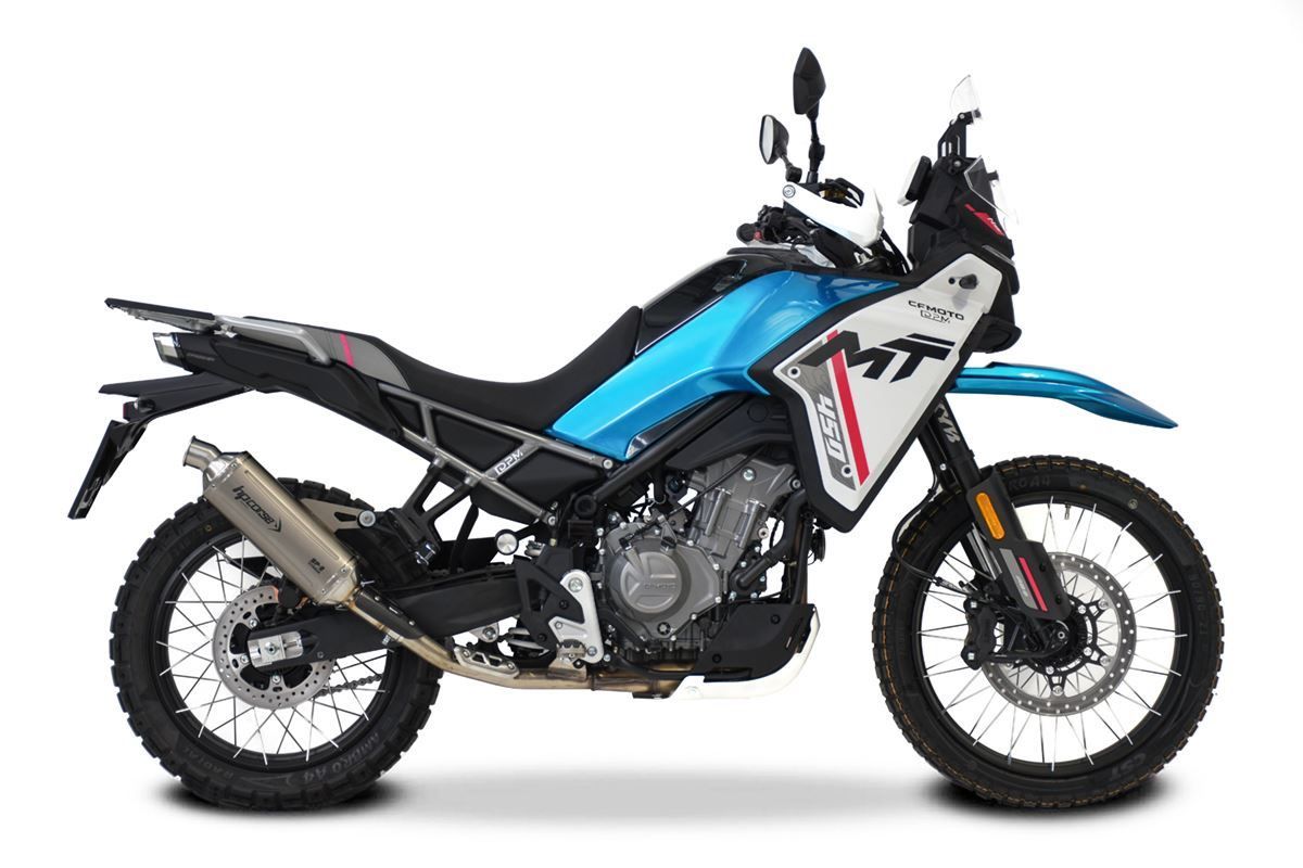 HP-CORSE SILENCIADOR TERMINAL SP-2 CORTO TITANIO CF MOTO MT 450 2024-2025