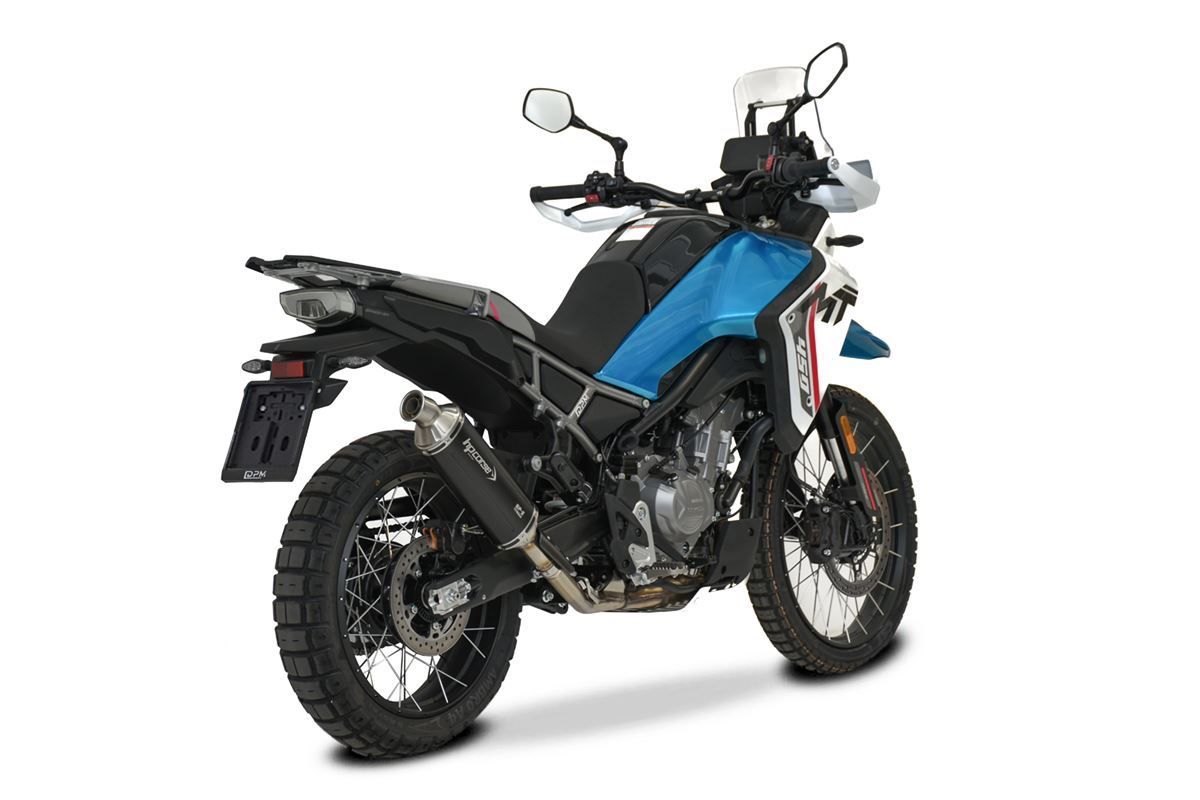 HP-CORSE SILENCIADOR TERMINAL SP-2 CORTO NEGRO TITANIO CF MOTO MT 450 2024-2025