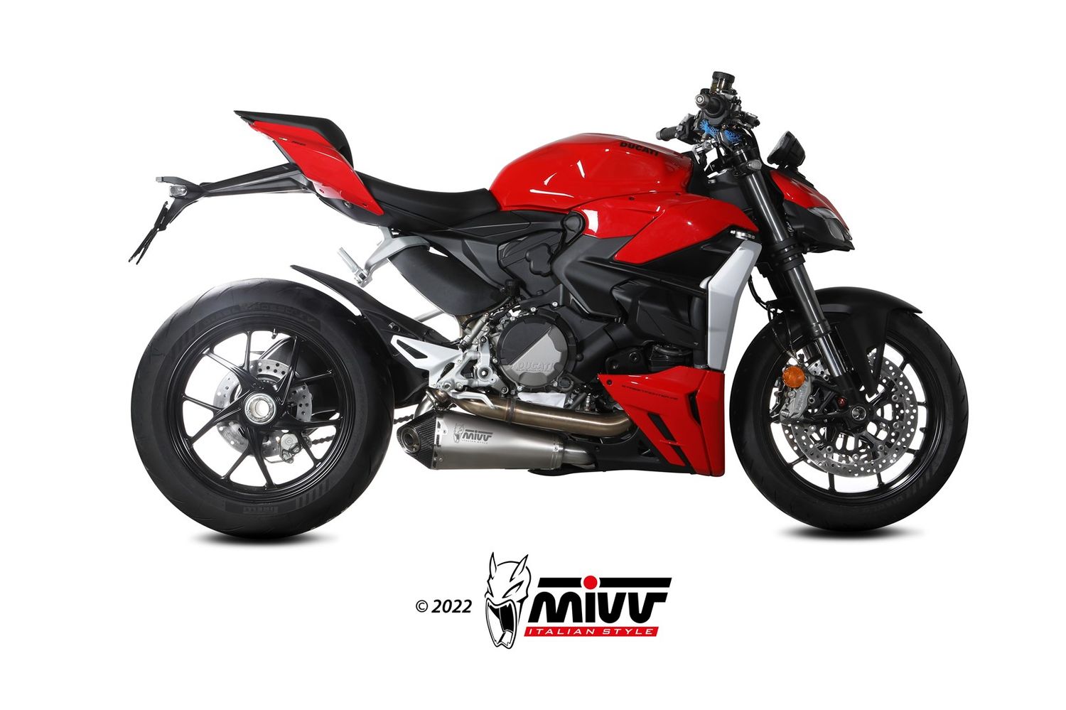 Escape Mivv DELTA RACE INOX DUCATI STREETFIGHTER V2 2022 > 2024