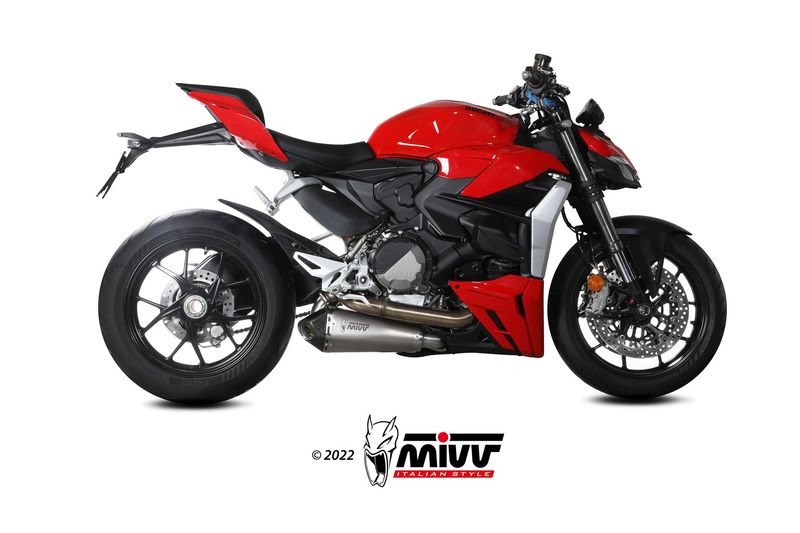 Escape Mivv DELTA RACE INOX DUCATI STREETFIGHTER V2 2022 > 2024